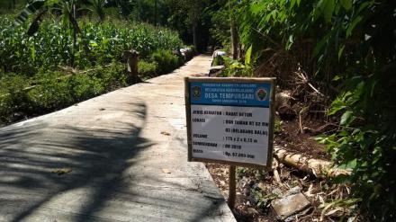 PEMBANGUNAN RABAT BETON DUSUN TAMAN DESA TEMPURSARI KEC KEDUNGJAJANG KAB LUMAJANG TAHUN 2019