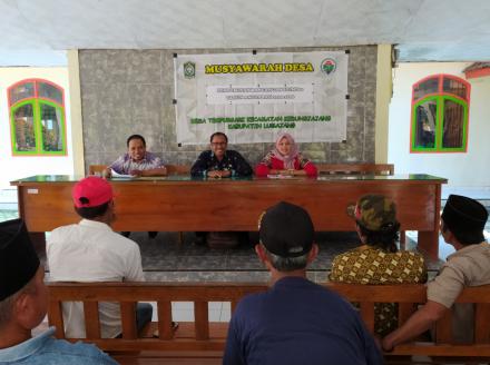 MUSYAWARAH DESA TENTANG PENYUSUNAN RPJMDES DESA TEMPURSARI TAHUN 2020-2026 YANG DILAKSANAKAN TGL 18-