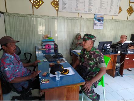 KOORDINASI ANTARA PEMERINTAH DESA DENGAN BABINSA DESA TEMPURSARI BAPAK SAMHAJI